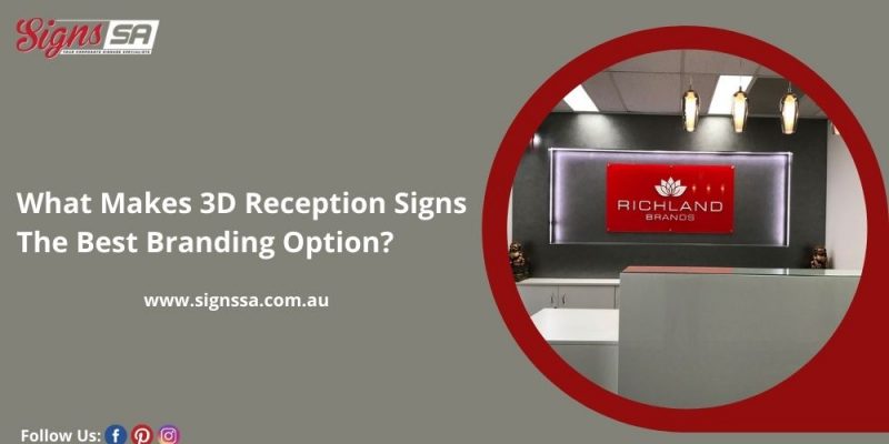 3d reception signs