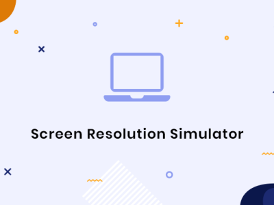 Webpage Screen Resolution Simulator Tool