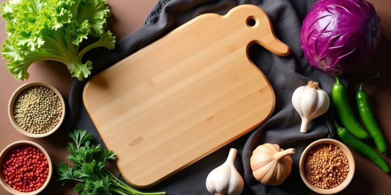 Crafted for Function and Beauty: Duck Head Wooden Cutting Board