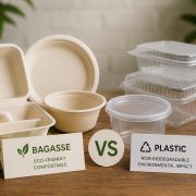 bagasse vs plastic containers